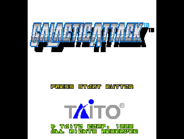 Galactic Attack Title Screen